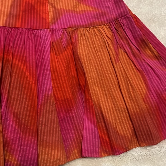 Circus by Sam Edelman Pink and Orange Mini Skater Skirt - Picture 2 of 4